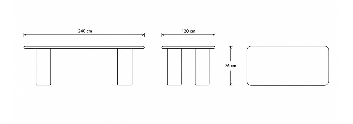 MESA DE COMEDOR EXTENSIÓN TREVI